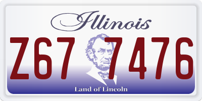 IL license plate Z677476