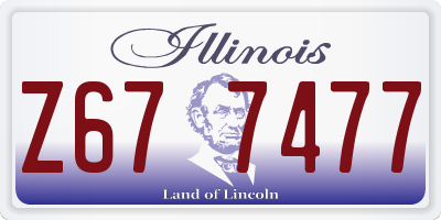 IL license plate Z677477