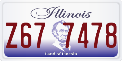 IL license plate Z677478