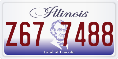 IL license plate Z677488