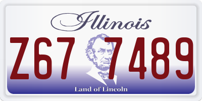 IL license plate Z677489
