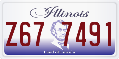 IL license plate Z677491
