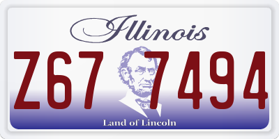 IL license plate Z677494