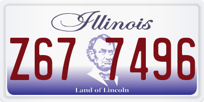 IL license plate Z677496