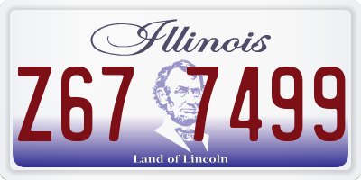 IL license plate Z677499