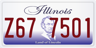 IL license plate Z677501