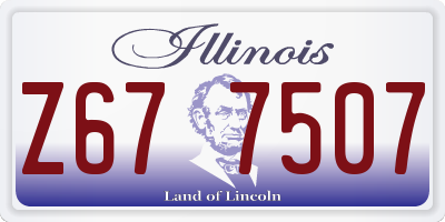 IL license plate Z677507