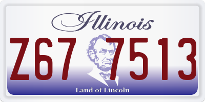 IL license plate Z677513