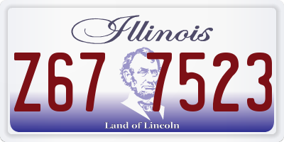 IL license plate Z677523