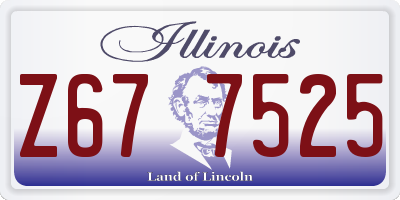 IL license plate Z677525