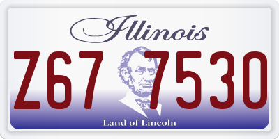 IL license plate Z677530