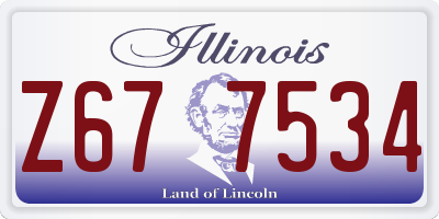 IL license plate Z677534