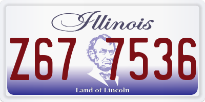 IL license plate Z677536