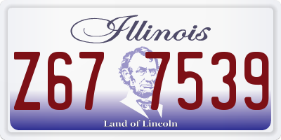 IL license plate Z677539