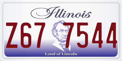 IL license plate Z677544