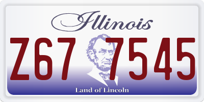 IL license plate Z677545