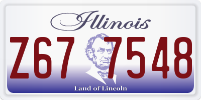 IL license plate Z677548
