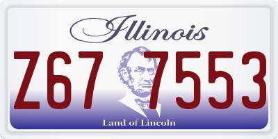IL license plate Z677553