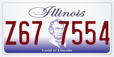 IL license plate Z677554