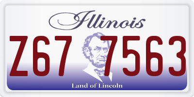 IL license plate Z677563