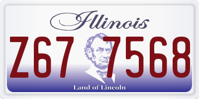 IL license plate Z677568