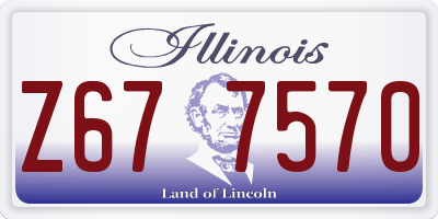IL license plate Z677570