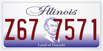 IL license plate Z677571