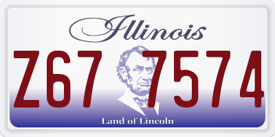 IL license plate Z677574