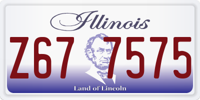 IL license plate Z677575