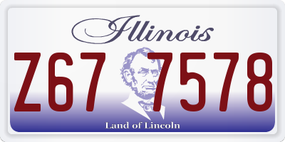 IL license plate Z677578