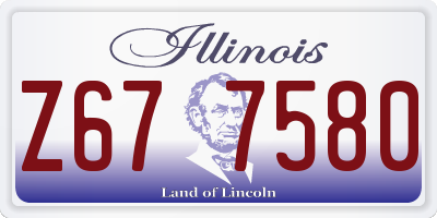 IL license plate Z677580