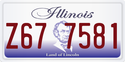 IL license plate Z677581