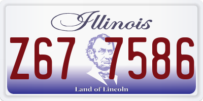 IL license plate Z677586