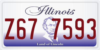 IL license plate Z677593