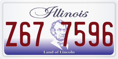 IL license plate Z677596