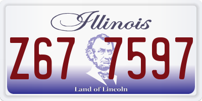 IL license plate Z677597