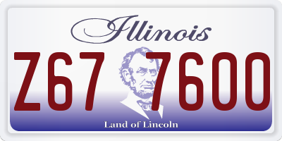 IL license plate Z677600