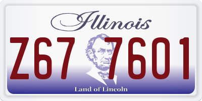 IL license plate Z677601