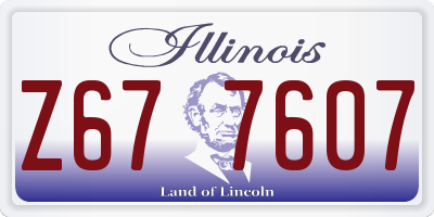 IL license plate Z677607