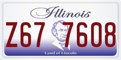 IL license plate Z677608