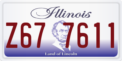 IL license plate Z677611