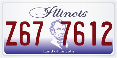 IL license plate Z677612