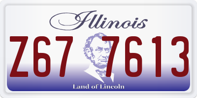 IL license plate Z677613