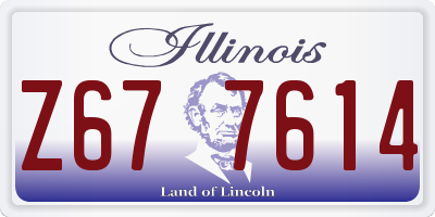 IL license plate Z677614