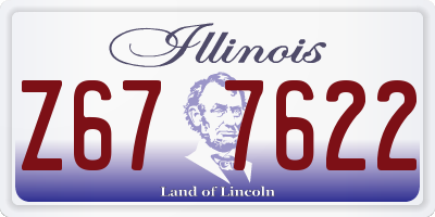 IL license plate Z677622