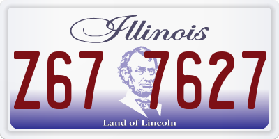 IL license plate Z677627