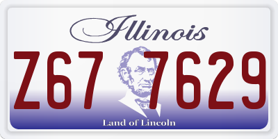 IL license plate Z677629