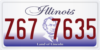 IL license plate Z677635