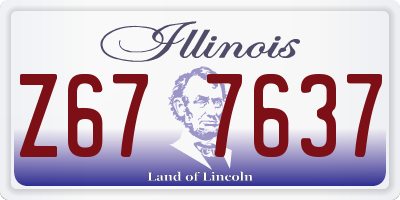 IL license plate Z677637