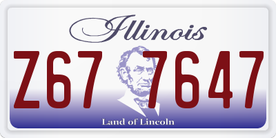 IL license plate Z677647